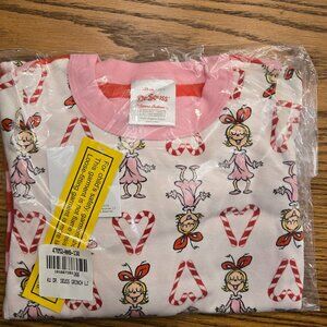 New Hanna Andersson Dr. Suess Grinch Cindy Lou Pjs / pajamas.  Size 120 / 6-7.